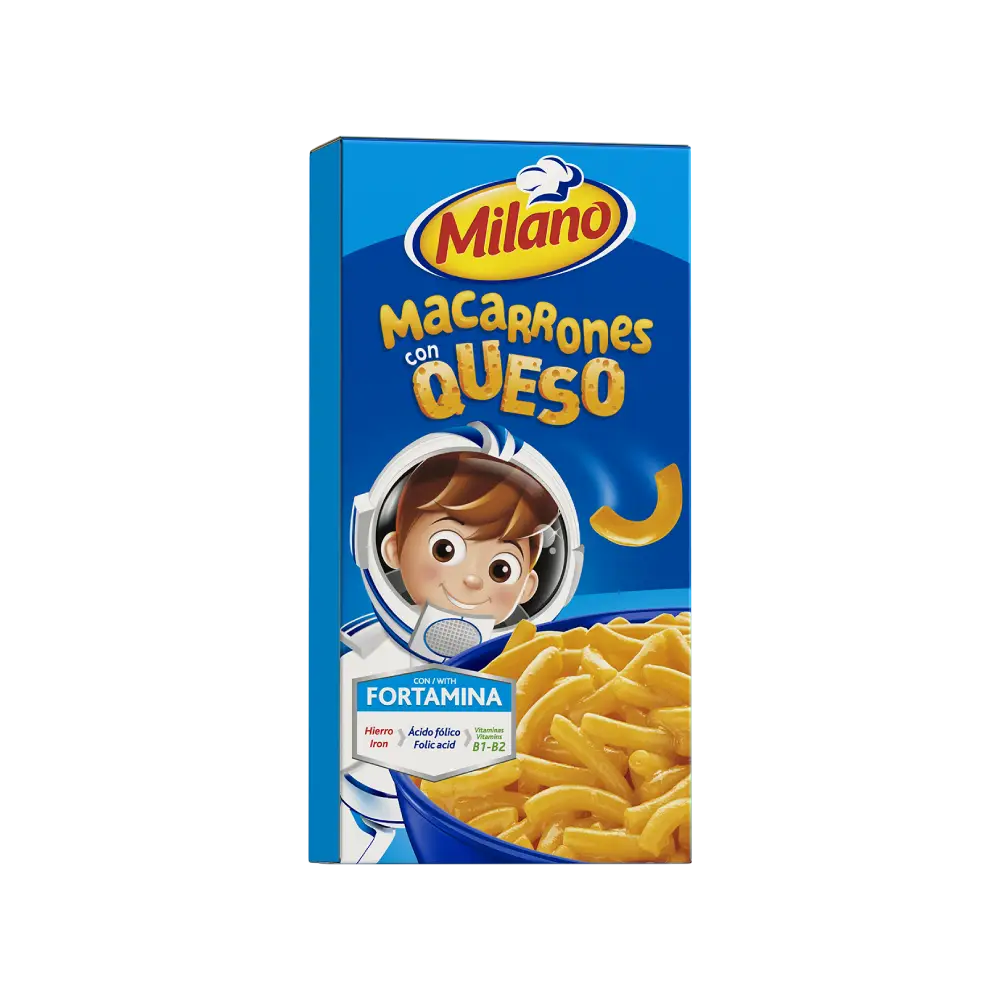 Macarrones con queso Milano